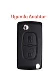 Peugeot 206 207 307 308 406 407 407 3008 5008 Silikon Anahtar Kılıfı MAVİ 1 ADET thumbnail 2