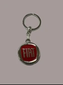 Fiat Kırmızı Logolu Metal Otomobil Anahtarlığı 1 ADET 1.KALİTE thumbnail 3