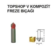 Topshop 14479 Kompozit Freze Bıçağı 1''x12mm. - 1