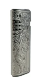 Gravür İşlemeli Jet Alev Çakmak - Füme Rengi - 2