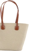 Modern Tasarım Kadın Hasır Çanta Rattan Tarz Çanta - 2