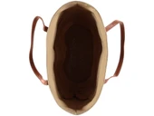 Modern Tasarım Kadın Hasır Çanta Plaj Rattan Çanta Dalga Desen - 5