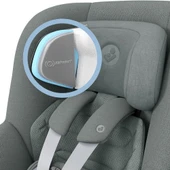 Maxi-Cosi Mica 360 Pro I-Size SlideTech Kızaklı İsofix'li Dönebilir Yatabilir 0-18 Kg Bebek Oto Koltuğu Authentic Grey - 7