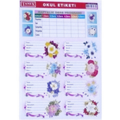 Tanex Okul Etiketi 3Lü - 6 paket - 1