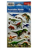 Tanex Kabartmalı Sticker Dinazor Serisi-2 Tnx-25041 - 2 adet - 1