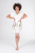 Varol Baskılı Bambu Plaj Elbisesi - 65