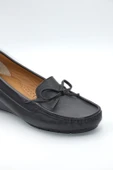 Kadın Hakiki Deri Siyah Comfort Günlük Ayakkabı - ( FTH-0051 ) - 3