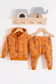 Cool Bear Kapüşonlu % 100 Pamuk Erkek Bebek Takımı thumbnail 1