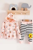 Civciv Desenli 2'li % 100 Pamuk Kız Bebek Takımı thumbnail 1
