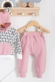 Minik Ayıcıklar Desenli 2'li % 100 Pamuk Kız Bebek Takımı thumbnail 2