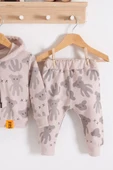 Cool Bear Kapüşonlu % 100 Pamuk Erkek Bebek Takımı - 3