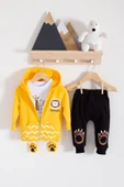 Aslan Desenli 3'lü Erkek Bebek Takımı thumbnail 1