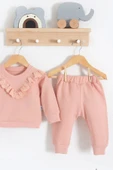 Fisto Detaylı Pamuklu 2'li Kız Bebek Takımı thumbnail 3
