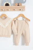 Fisto Detaylı Pamuklu 2'li Kız Bebek Takımı thumbnail 3