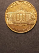 White House Washington Richard M. Nixon 37th US President - 22ayar A900 Altın Madalya - Kurt BODLAK thumbnail 5