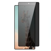 Gpack Samsung Galaxy S25 Ultra uyumlu Ekran Koruyucu Hayalet Temperli Cam Privacy Rika Siyah - 1