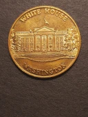 White House Washington Richard M. Nixon 37th US President - 22ayar A900 Altın Madalya - Kurt BODLAK thumbnail 8