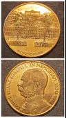 1830 - 1916 Viyana Schönbrunn Sarayı -Altın Madalya Avusturya - Kaiser Franz Joseph I - Kurt BODLAK thumbnail 1