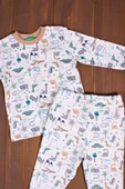 Dinazor Desenli Erkek Bebek Eşofman Takımı %100 Pamuk thumbnail 2