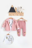 SümY Peluş Hırkalı 3 Lü Kız Bebek Takım thumbnail 1