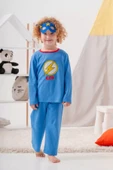 Heros Desenli Çanta ve Maskeli % 100 Pamuk Erkek Çocuk Pijama Takımı - 5