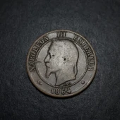 Escoines Koleksiyon 3996367e36faf1d1e3 1864 Fransa 10Centim İmparator Napolyon thumbnail 5