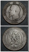 Escoines Koleksiyon 3996367e36faf1d1e3 1864 Fransa 10Centim İmparator Napolyon thumbnail 1