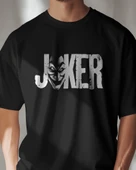 JOKER Face Tipografik Baskılı Tişört  Karanlık Mizahın Stil Hali - 2