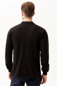 PADUS %100 Pamuk Polo Yaka Uzun Kollu T-Shirt Şık ve Konforlu İş ve Genel Kullanım - 3