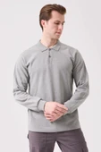 Herba Polo Sweat Erkek Uzun Kollu Pamuklu Sweatshirt İş ve Günlük Kullanım İçin thumbnail 4