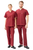 Santolina V Yaka Üniforma - Doktor, Hemşire, Sağlık Çalışanları İçin Rahat ve Dayanıklı Scrubs - 1