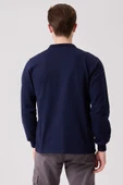 Galanthus Polo Sweat Erkek Uzun Kollu Pamuklu Sweatshirt İş ve Günlük Kullanım İçin thumbnail 4