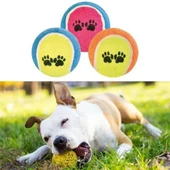 Miracle Omni®  3lü Renkli Desenli Tenis Topu Kedi Köpek Oyuncağı - 2