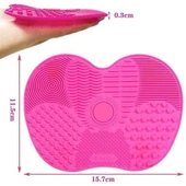 Miracle Omni® Pratik Kolay Makyaj Fırçası Temizleme Matı Aparatı Aleti Küçük - 5