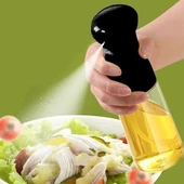 Miracle Omni®  Çok Amaçlı Cam Şişe Püskürtmeli Dağıtıcı Yağdanlık Limonluk Sirke Sosluk Spreyi Siyah - 2