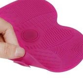 Miracle Omni® Pratik Kolay Makyaj Fırçası Temizleme Matı Aparatı Aleti Küçük - 7