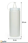 Miracle Omni® Şeffaf Kapaklı Sızdırmaz Yağlık Sosluk Şişesi Plastik Yağdanlık 400 ml AP-9028 - 8