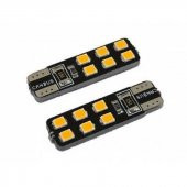 Opel Astra H Hatchback Canbus T10 Turuncu 12 Led Ampul Dipsiz (2 Adet) - 1