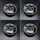 BMW ARMALI SİYAH JANT GÖBEĞİ SETİ 68mm (4 ADET) - 1