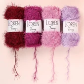 Loren Furry Kahverengi El Örgü İpi - RF093 - 34064 - 4