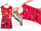 Miracle Omni® Elbise Şeklinde Takı Organizeri - Pembe - 1