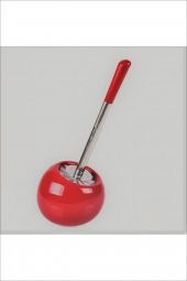 Seramik Tuvalet Fırçası - Kırmızı - 1