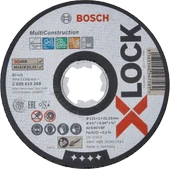 Bosch - X-LOCK - 115*1,0 mm Çoklu Malzemelerde Kullanım İçin Düz Kesme Diski (Taş) - 1