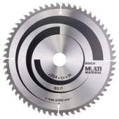 Bosch - Standard for Serisi Çoklu Malzeme için Daire Testere Bıçağı 254*30 mm 60 Diş - 1
