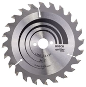 Bosch - Optiline Serisi Ahşap için Daire Testere Bıçağı 160*20/16 mm 24 Diş - 1