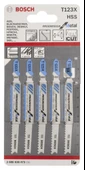 Bosch - Kademeli Artan Dişli Seri Metal İçin T 123 XF Dekupaj Testeresi Bıçağı - 5'Li Paket - 2