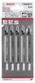 Bosch - Extra Temiz Kesim Serisi Sert Ahşap İçin T 308 BOF Dekupaj Testeresi Bıçağı - 5'Li Paket thumbnail 2