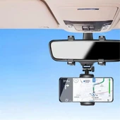 Epilons® Araç İçi Dikiz Aynaya Takılan Telefon Tutucu Otomobil İçi Telefon Tutma Aparatı - 3