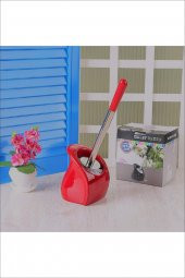 Seramik Tuvalet Fırçası - Kırmızı - 1