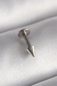 316L Çelik Gümüş Renk Çivi Model Piercing - 1
